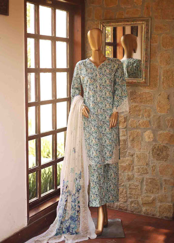 Bin Saeed Fabric - WCKE-035-3 Piece Embroidered Stitched Suit