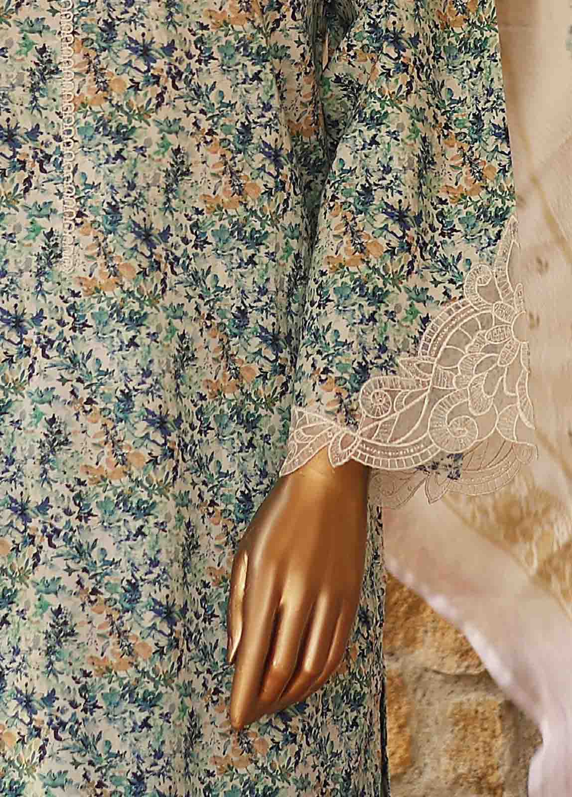 Bin Saeed Fabric - WCKE-035-3 Piece Embroidered Stitched Suit