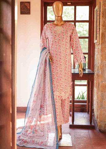 Bin Saeed Fabric - WCKE-036-3 Piece Embroidered Stitched Suit