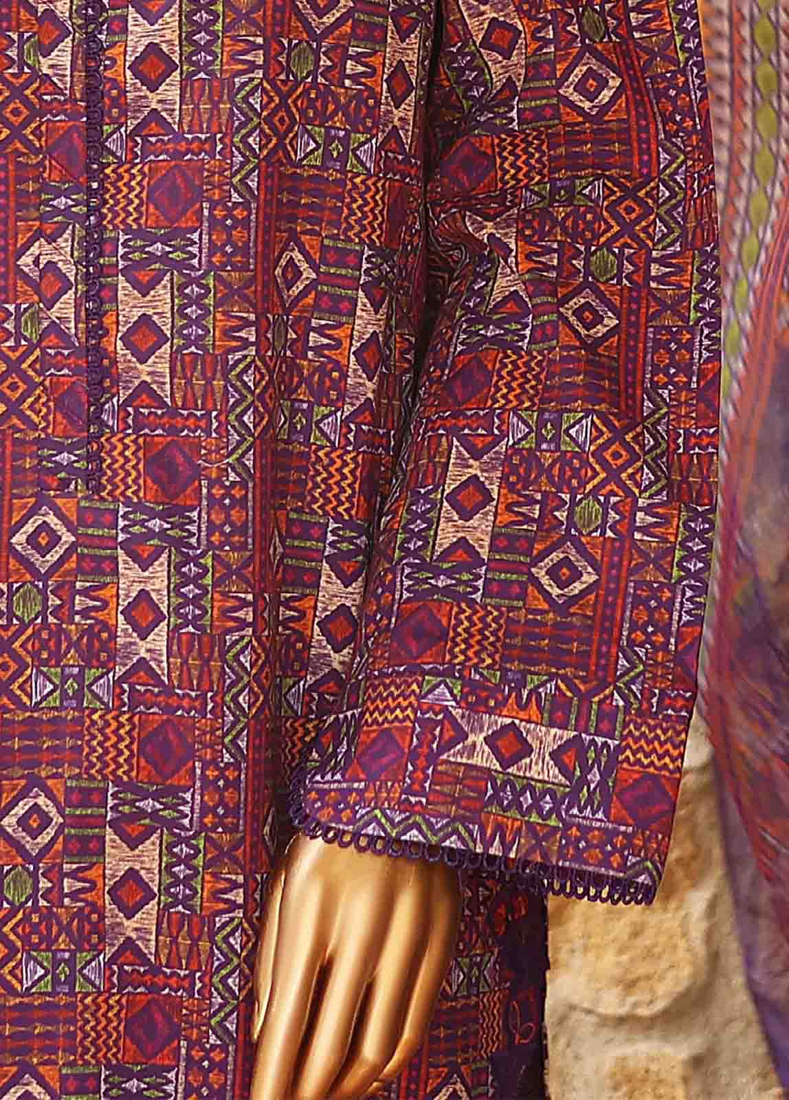 Bin Saeed Fabric - WCKE-042-3 Piece Embroidered Stitched Suit