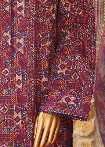 Bin Saeed Fabric - WCKE-042-3 Piece Embroidered Stitched Suit