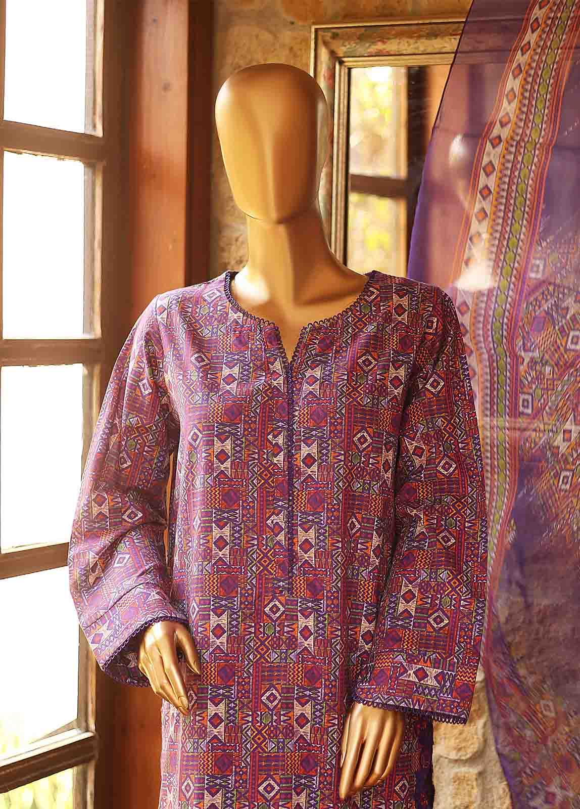WCKE-042-3 Piece Embroidered Stitched Suit