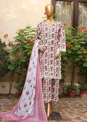 WCKE-044-3 Piece Embroidered Stitched Suit
