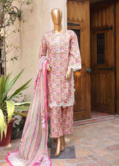 WCKE-045-3 Piece Embroidered Stitched Suit