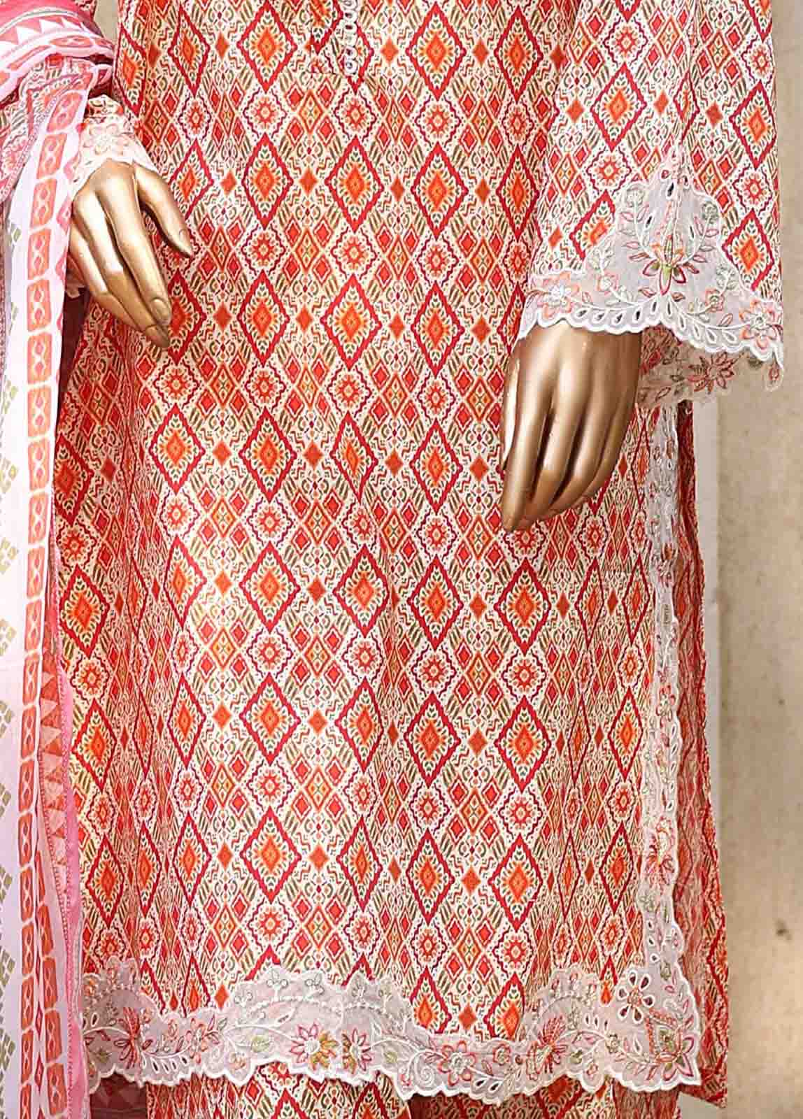 Bin Saeed Fabric - WCKE-046-3 Piece Embroidered Stitched Suit