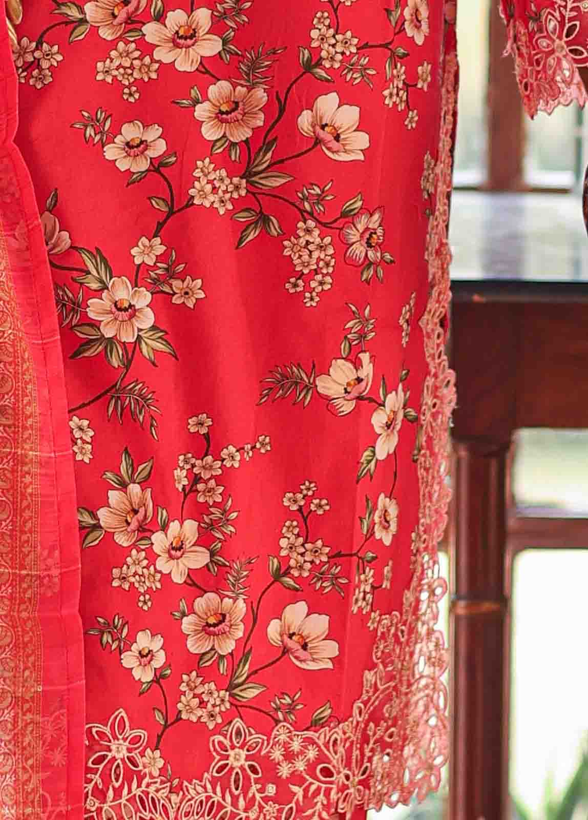 Bin Saeed Fabric - WCKE-047-3 Piece Embroidered Stitched Suit