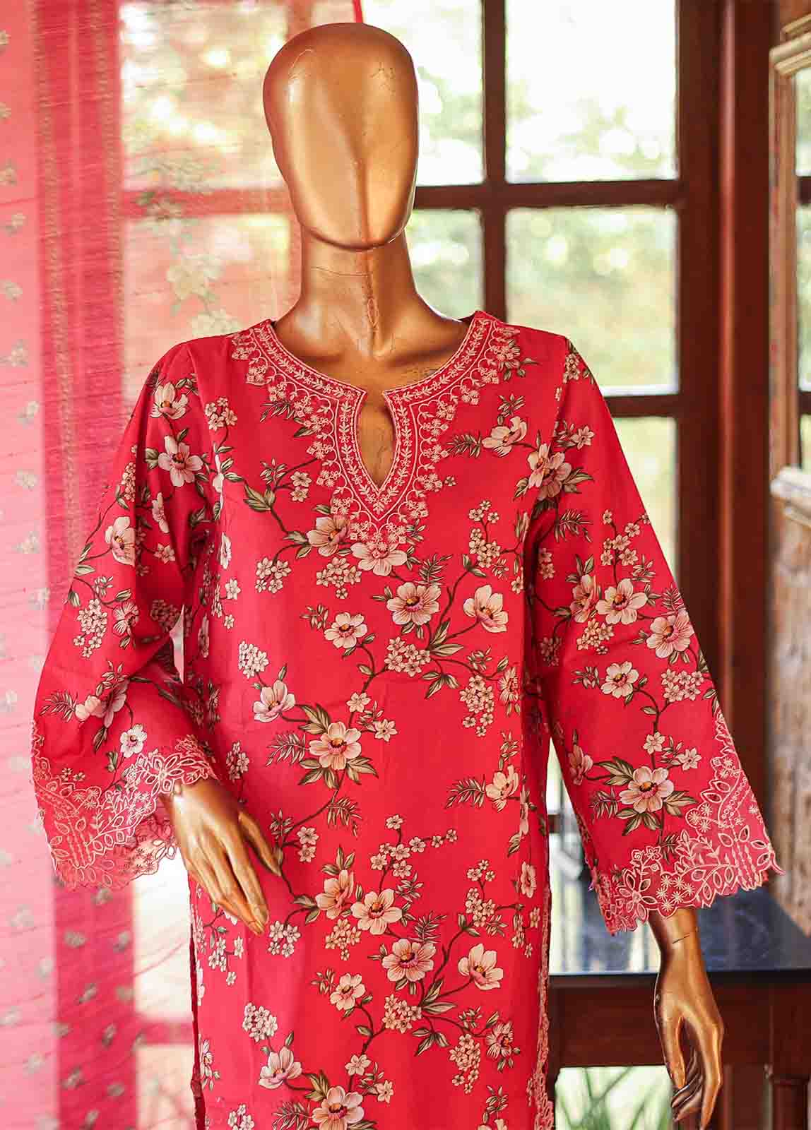 Bin Saeed Fabric - WCKE-047-3 Piece Embroidered Stitched Suit