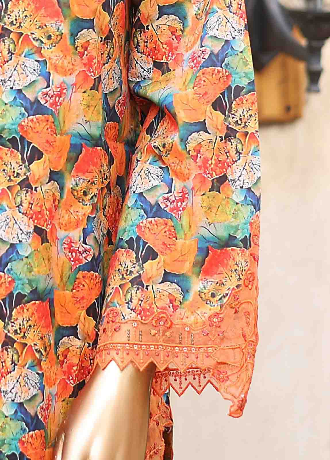 Bin Saeed Fabric - WCKE-048-3 Piece Embroidered Stitched Suit