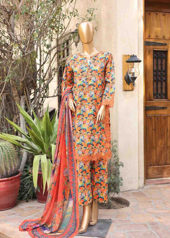 Bin Saeed Fabric - WCKE-048-3 Piece Embroidered Stitched Suit