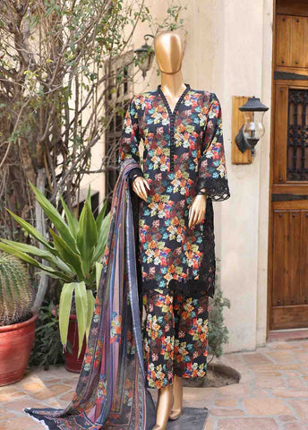 Bin Saeed Fabric - WCKE-049-3 Piece Embroidered Stitched Suit