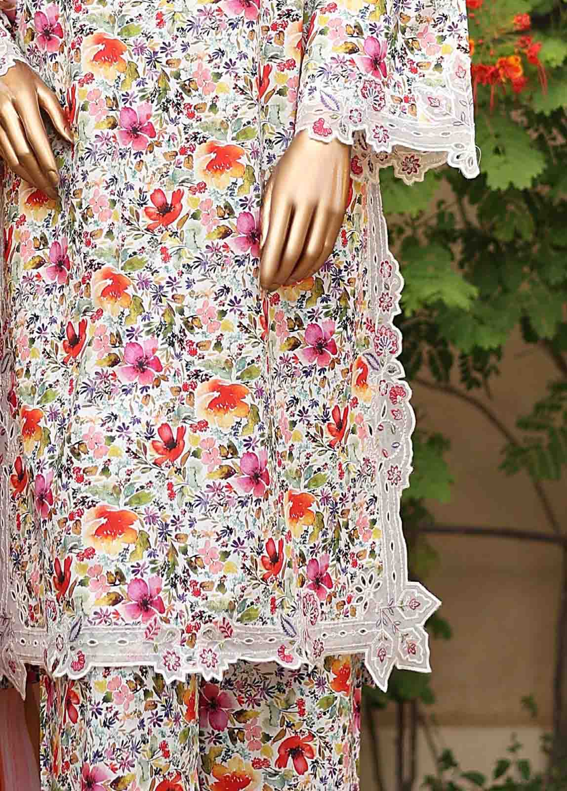 Bin Saeed Fabric - WCKE-050-3 Piece Embroidered Stitched Suit