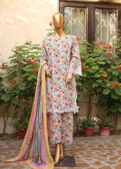 WCKE-050-3 Piece Embroidered Stitched Suit