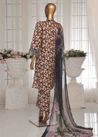 Bin Saeed Fabric - WCKE-06 C-3 Piece Chikankari Stitched Suit