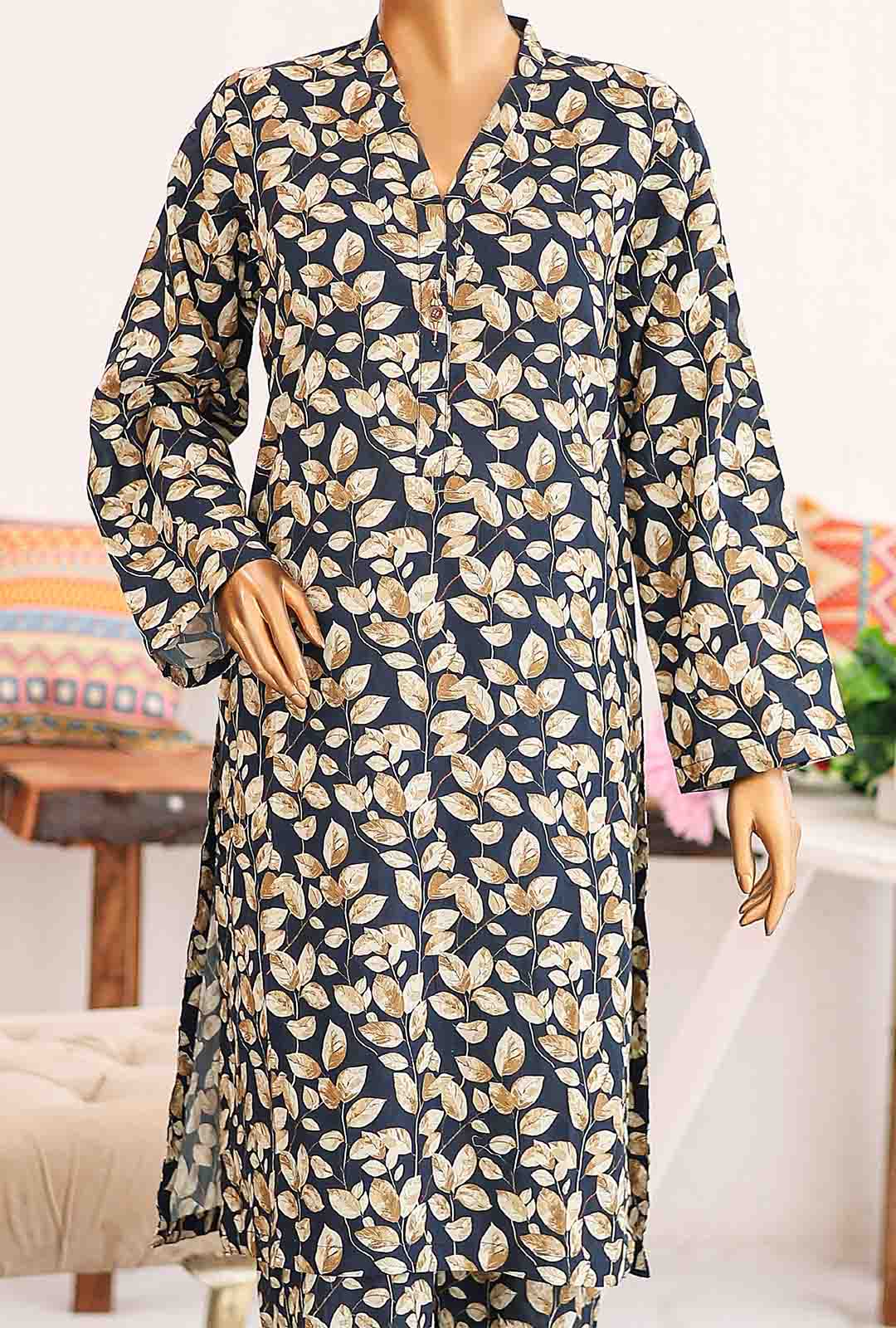 Bin Saeed Fabric - WCKF-0030- 2 Piece Printed Stitched Co-ords