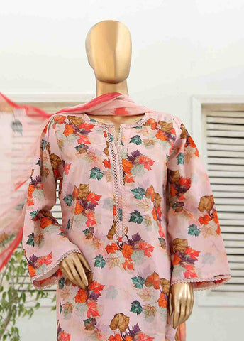 Bin Saeed Fabric - WCKF-006-3 Piece Lawn Printed