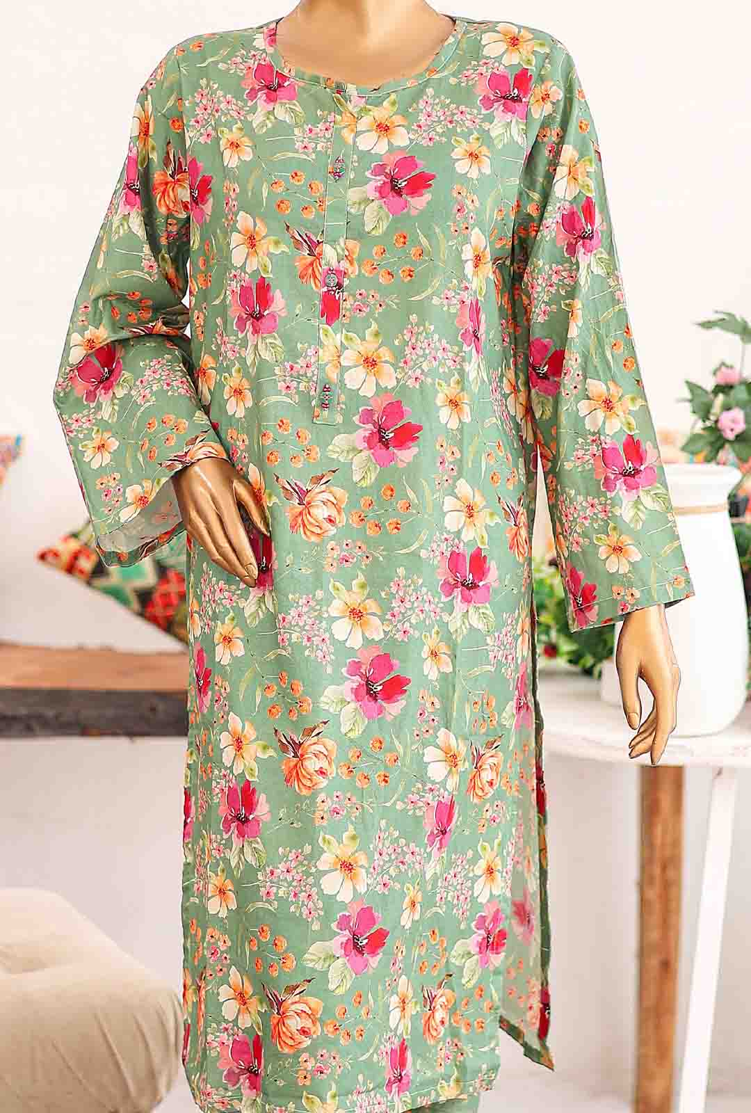 Bin Saeed Fabric - WCKF-008- 2 Piece Printed Stitched Co-ords