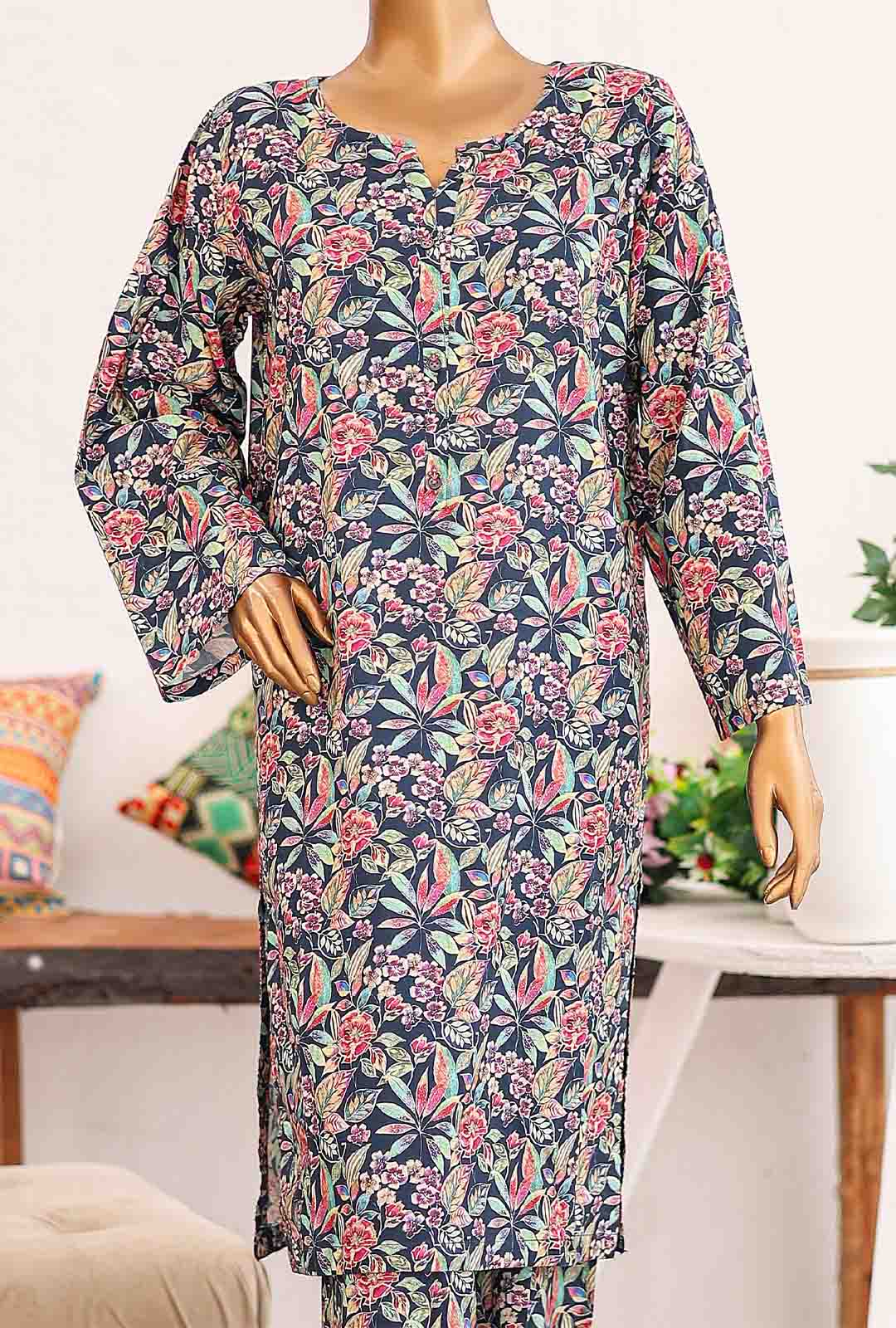 Bin Saeed Fabric - WCKF-009- 2 Piece Printed Stitched Co-ords