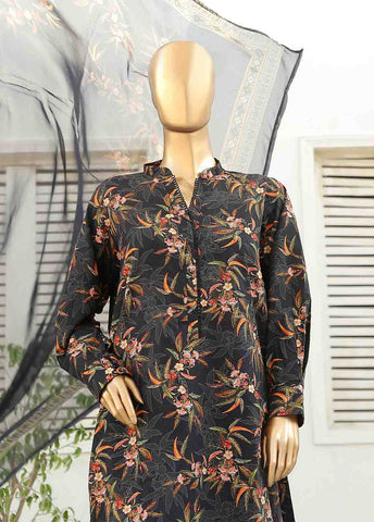 Bin Saeed Fabric - WCKF-012-3 Piece Lawn Printed