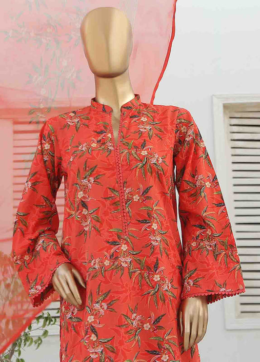 WCKF-014-3 Piece Lawn Printed