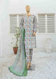 WCKF-015-3 Piece Lawn Printed