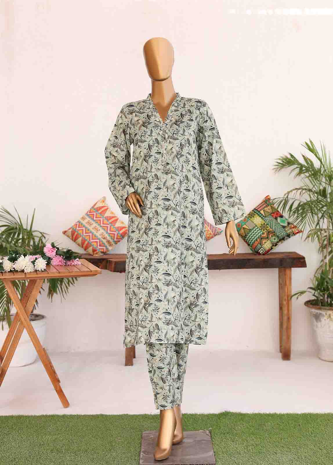 Bin Saeed Fabric - WCKF-016- 2 Piece Printed Stitched Co-ords