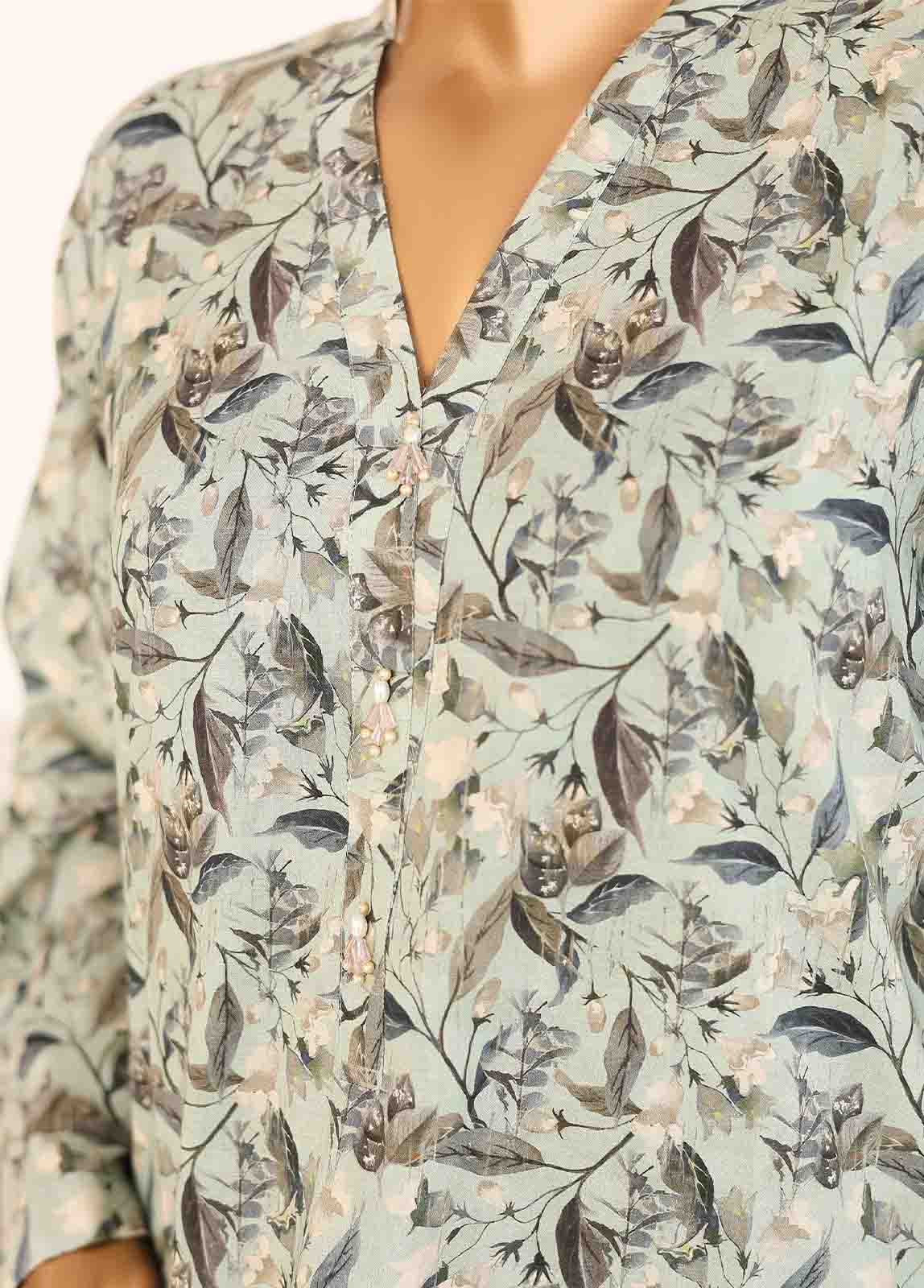 Bin Saeed Fabric - WCKF-016- 2 Piece Printed Stitched Co-ords