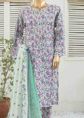 WCKF-023-3 Piece Lawn Printed