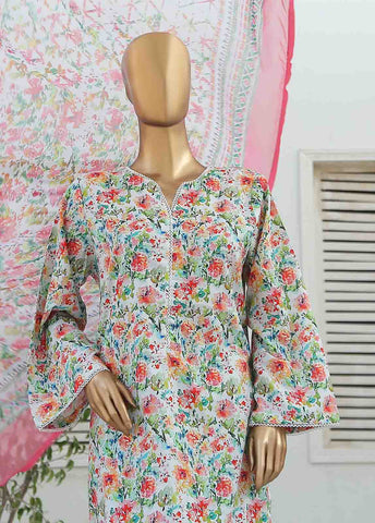 Bin Saeed Fabric - WCKF-037-3 Piece Lawn Printed