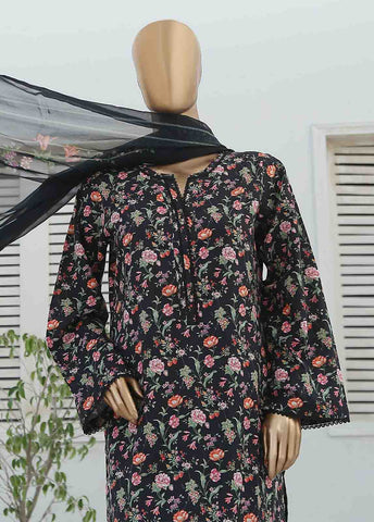 Bin Saeed Fabric - WCKF-039-3 Piece Lawn Printed