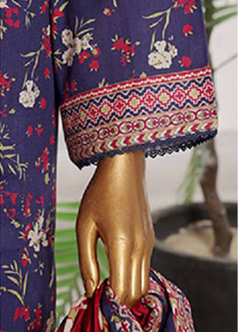 Bin Saeed Fabric - WCP-0015- 3 Piece Printed Stitched Suit