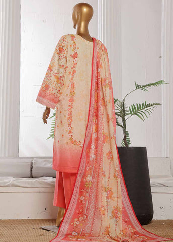 Bin Saeed Fabric - WCP-0029- 3 Piece Printed Stitched Suit