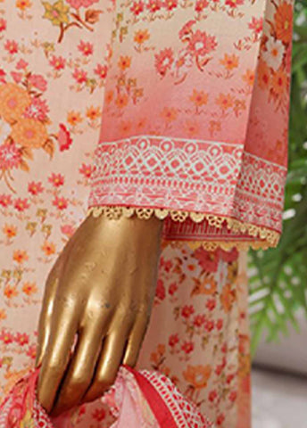 Bin Saeed Fabric - WCP-0029- 3 Piece Printed Stitched Suit