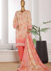 WCP-0029- 3 Piece Printed Stitched Suit