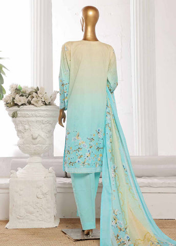 Bin Saeed Fabric - WCP-0031- 3 Piece Printed Stitched Suit