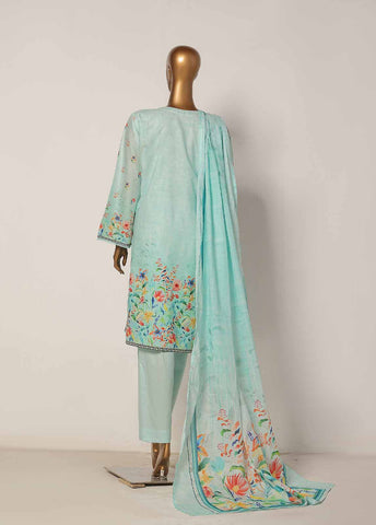 Bin Saeed Fabric - WCP-0032- 3 Piece Printed Stitched Suit