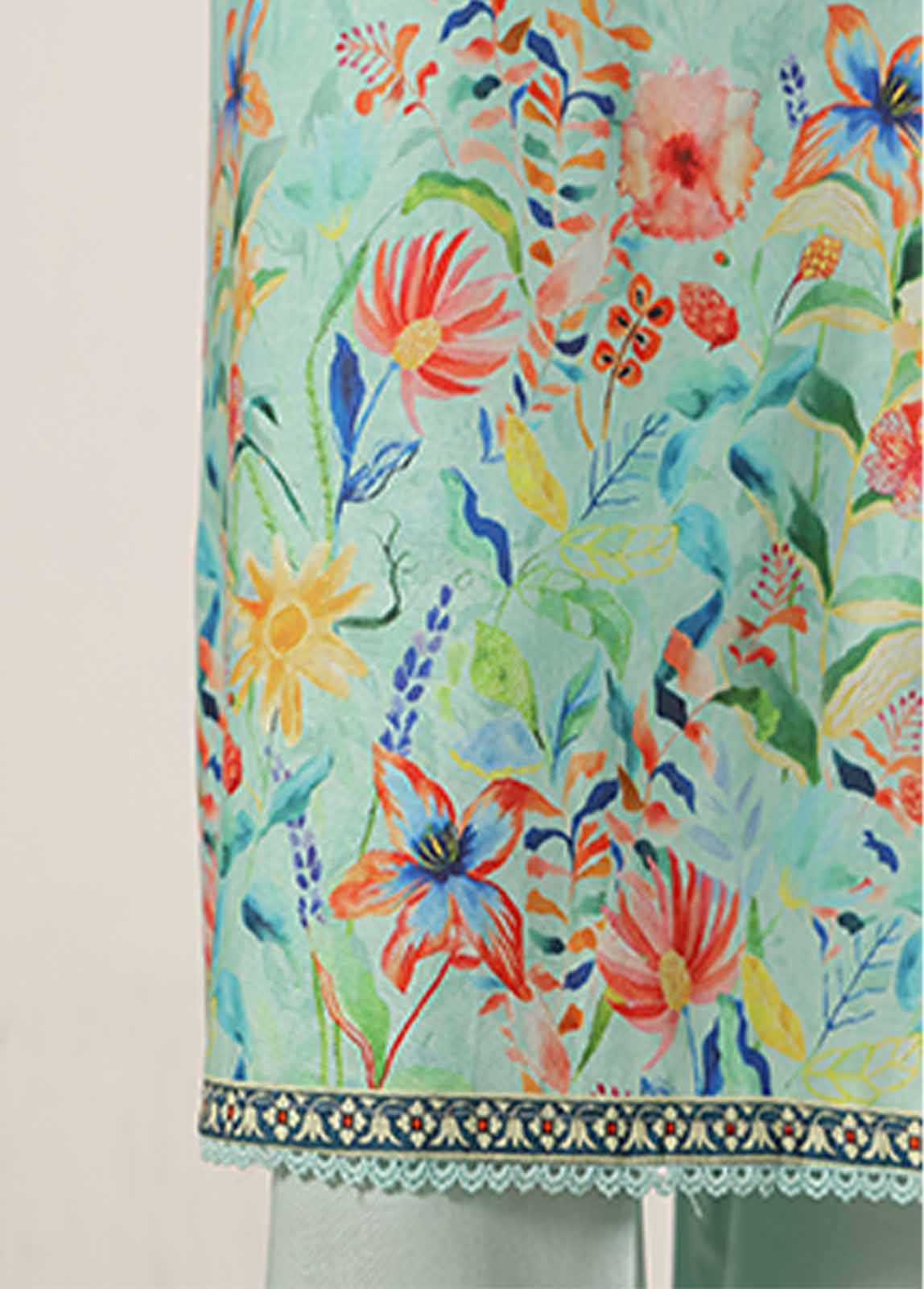 Bin Saeed Fabric - WCP-0032- 3 Piece Printed Stitched Suit