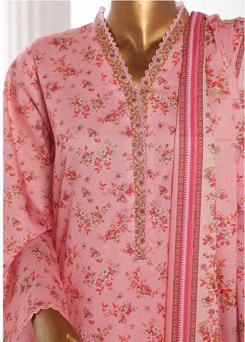 Bin Saeed Fabric - WCP-0034- 3 Piece Printed Stitched Suit