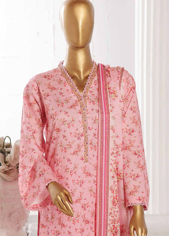 Bin Saeed Fabric - WCP-0034- 3 Piece Printed Stitched Suit