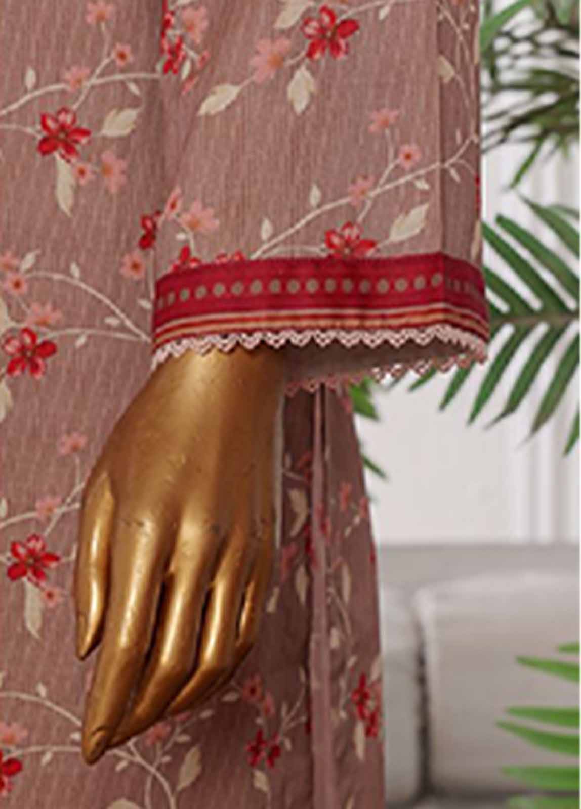 Bin Saeed Fabric - WCP-0039- 3 Piece Printed Stitched Suit