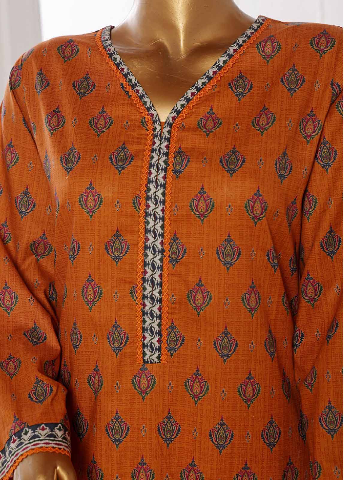 Bin Saeed Fabric - WCP-0040- 3 Piece Printed Stitched Suit