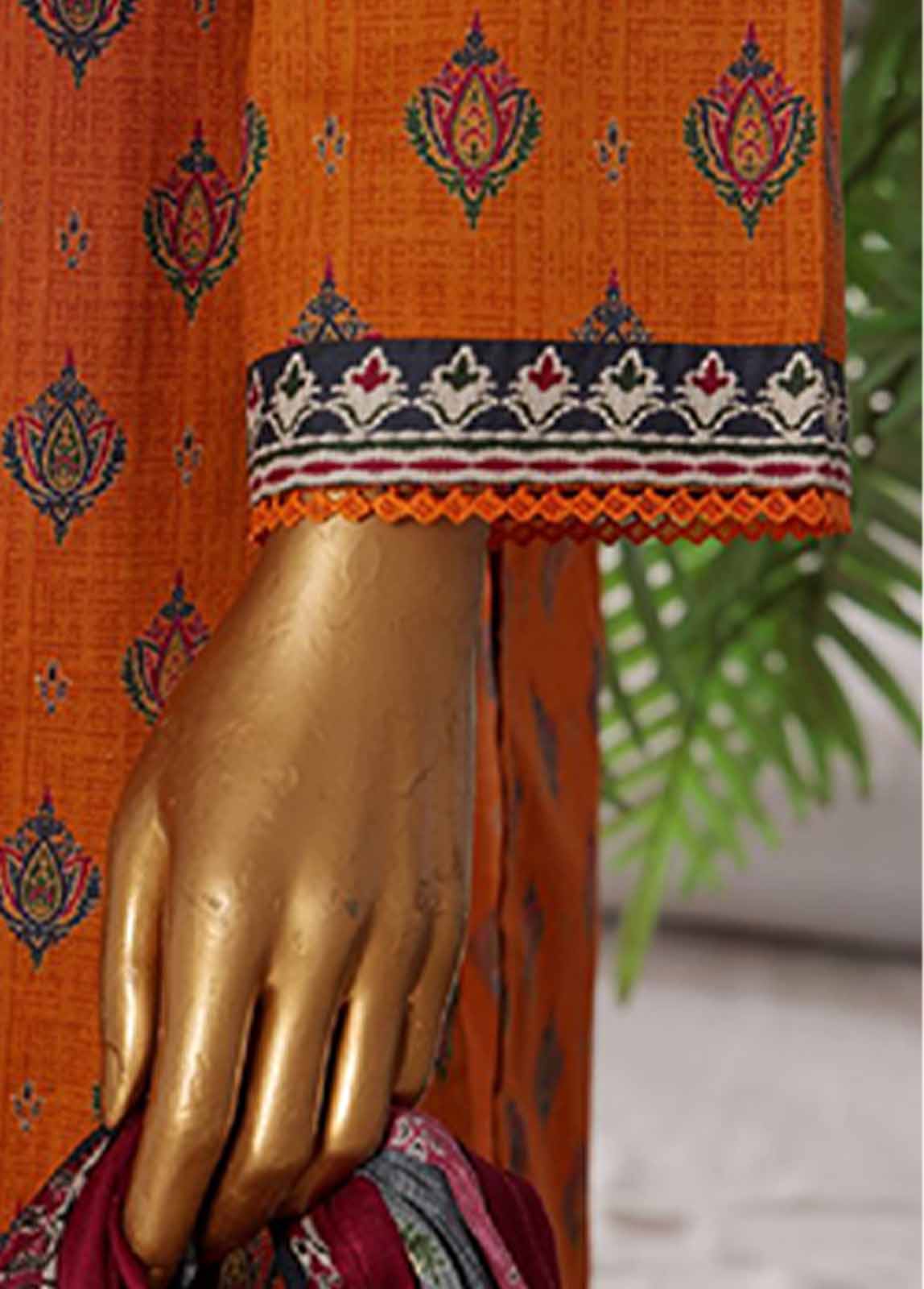 Bin Saeed Fabric - WCP-0040- 3 Piece Printed Stitched Suit