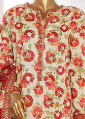 WCP-0050- 3 Piece Printed Stitched Suit