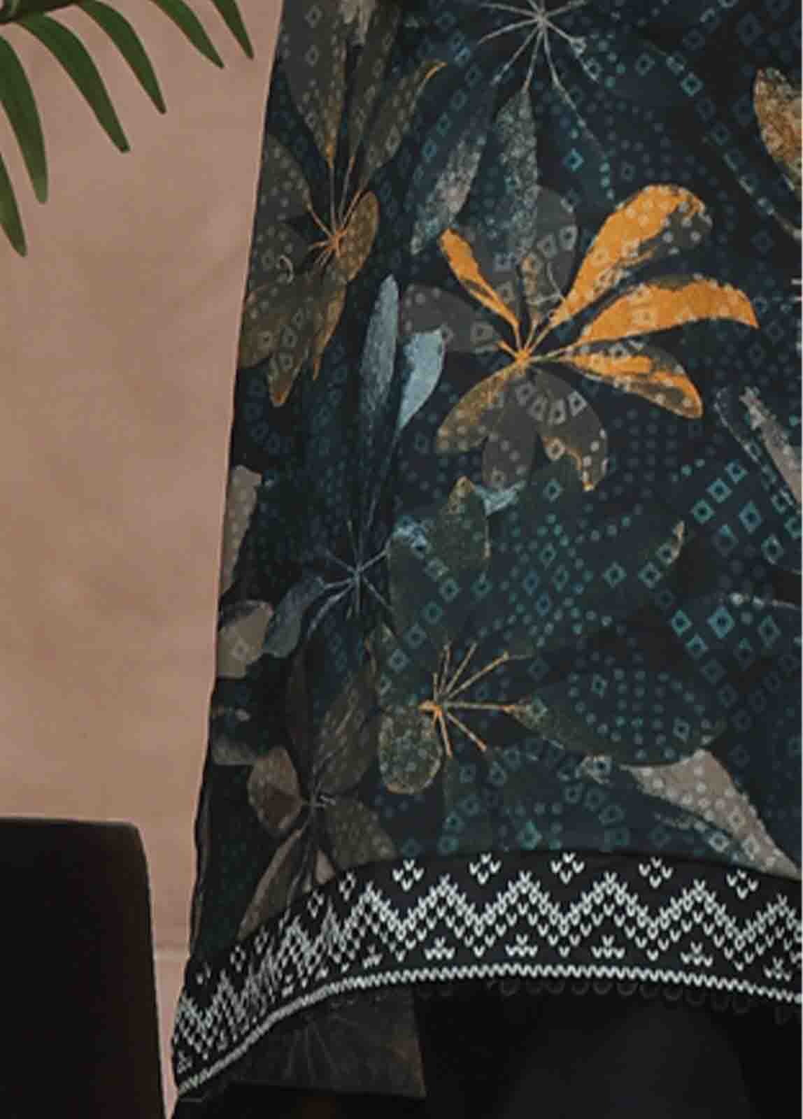 Bin Saeed Fabric - WCP-011- 3 Piece Printed Stitched Suit