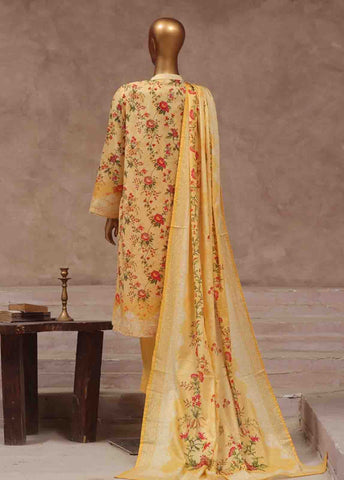 Bin Saeed Fabric - WCP-028- 3 Piece Printed Stitched Suit