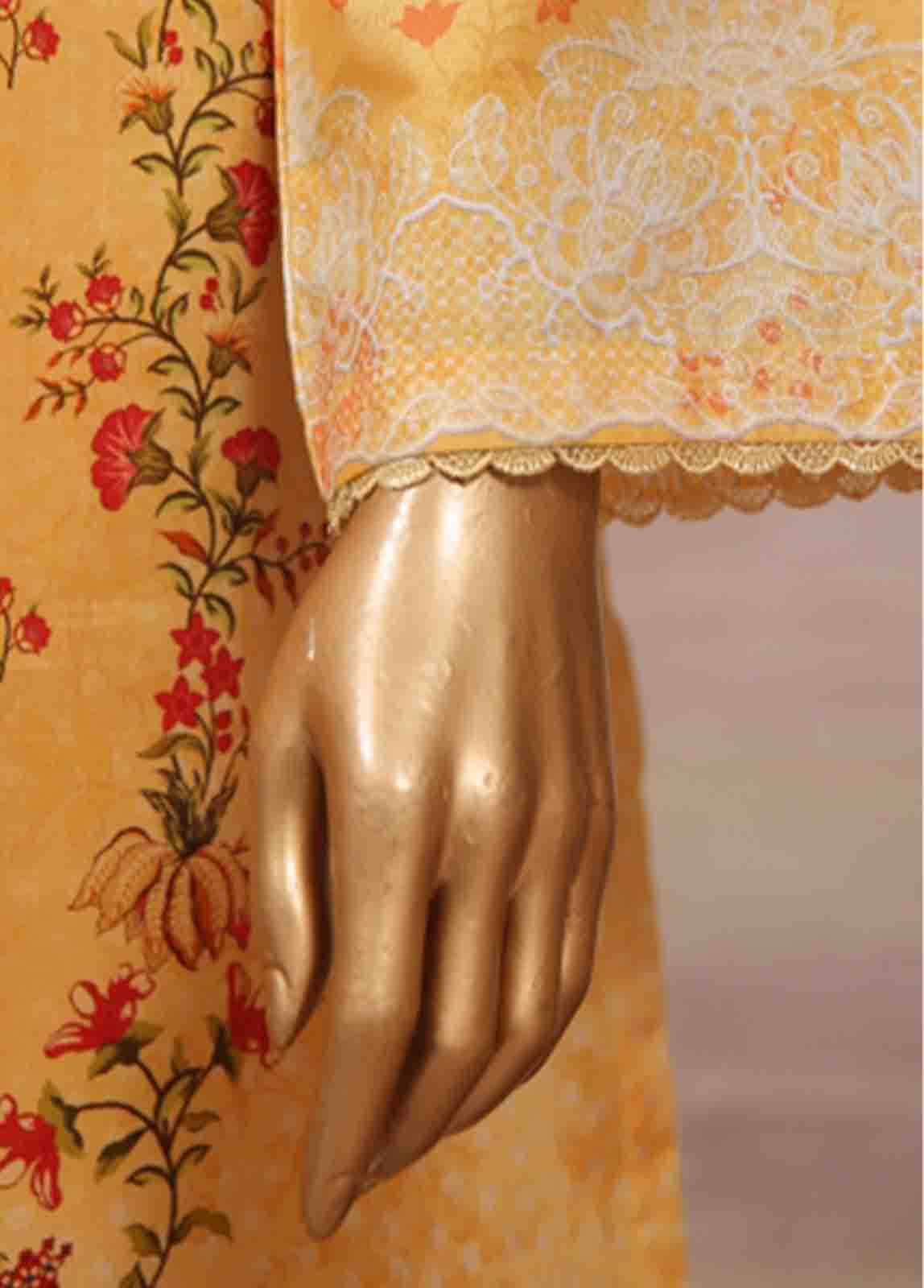 Bin Saeed Fabric - WCP-028- 3 Piece Printed Stitched Suit