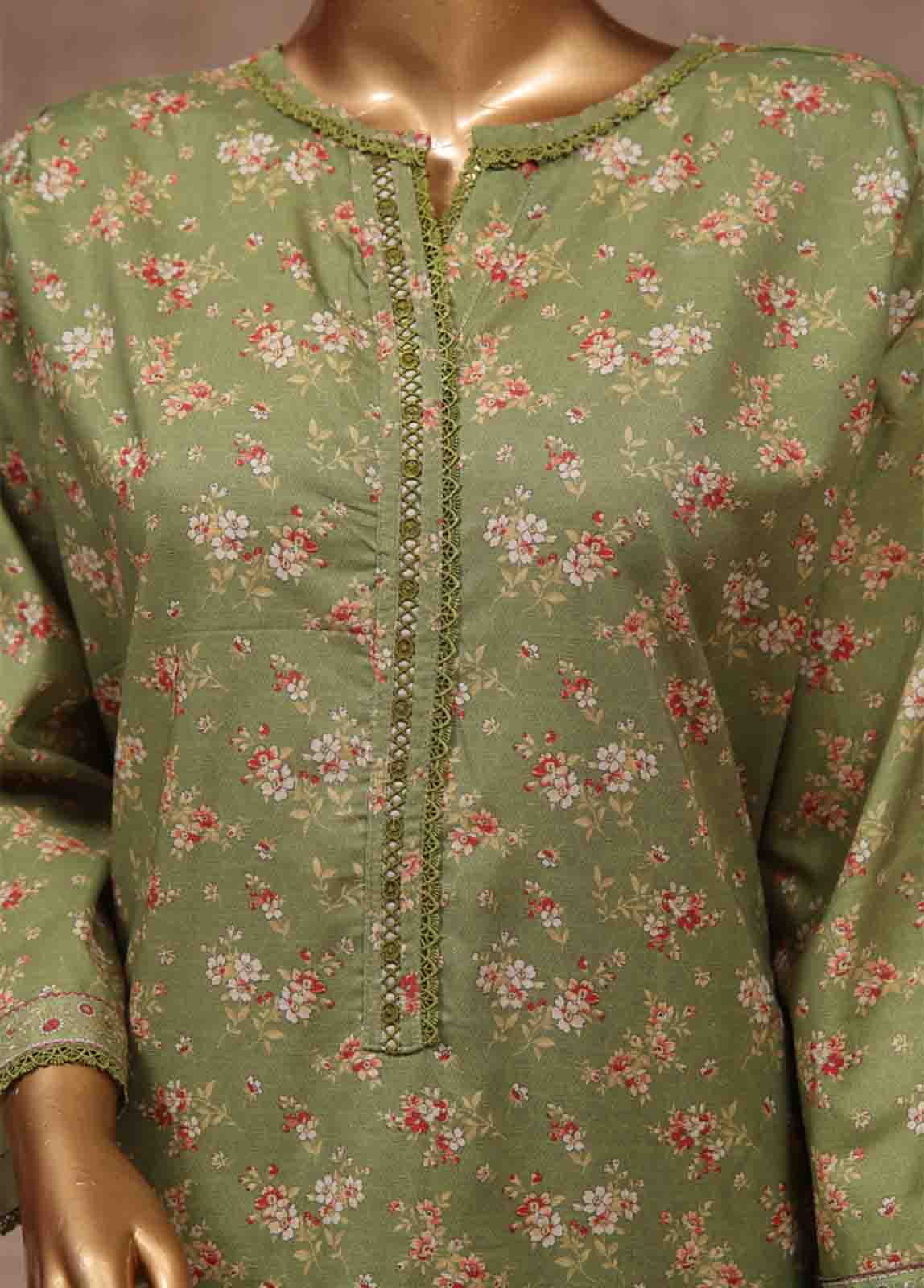 Bin Saeed Fabric - WCP-035- 3 Piece Printed Stitched Suit