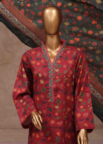Bin Saeed Fabric - WCP-038- 3 Piece Printed Stitched Suit