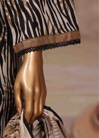 Bin Saeed Fabric - WCP-044- 3 Piece Printed Stitched Suit