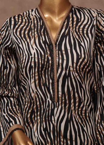 Bin Saeed Fabric - WCP-044- 3 Piece Printed Stitched Suit