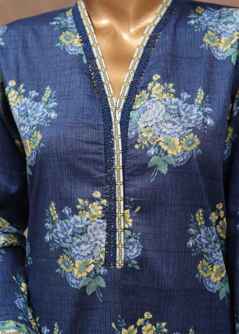 Bin Saeed Fabric - WCP-048- 3 Piece Printed Stitched Suit